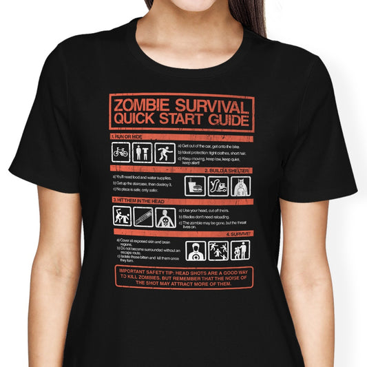 Zombie Survival Quick Start Guide - Women's Apparel