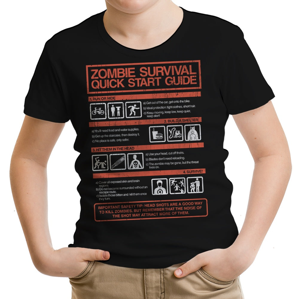 Zombie Survival Quick Start Guide - Youth Apparel