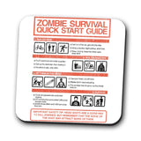 Zombie Survival Quick Start Guide (Alt) - Coasters