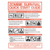 Zombie Survival Quick Start Guide (Alt) - Throw Pillow