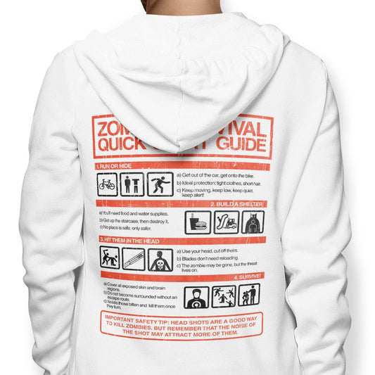 Zombie Survival Quick Start Guide (Alt) - Hoodie