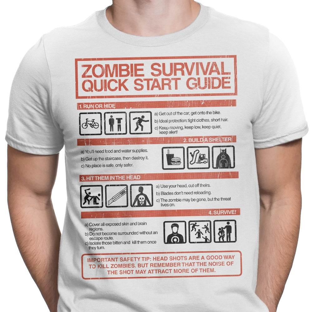 Zombie Survival Quick Start Guide (Alt) - Men's Apparel