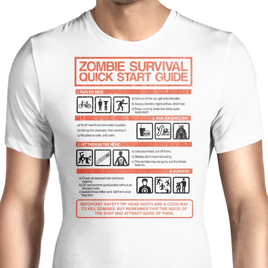 Zombie Survival Quick Start Guide (Alt) - Men's Apparel