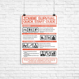 Zombie Survival Quick Start Guide (Alt) - Poster