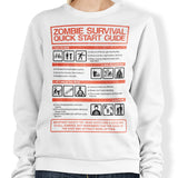 Zombie Survival Quick Start Guide (Alt) - Sweatshirt