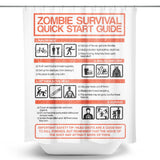 Zombie Survival Quick Start Guide (Alt) - Shower Curtain