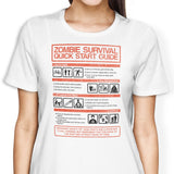 Zombie Survival Quick Start Guide (Alt) - Women's Apparel