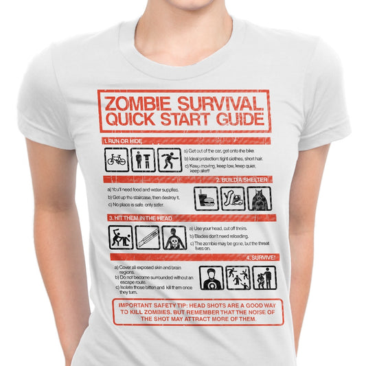 Zombie Survival Quick Start Guide (Alt) - Women's Apparel